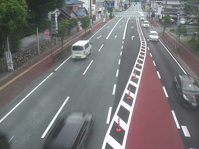 ①県道32号　猿田彦神社前