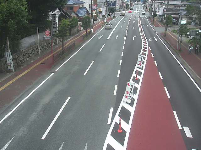①県道32号　猿田彦神社前